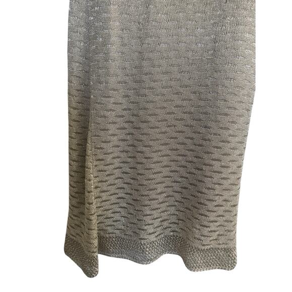 House Of Harlow 1960 Dress Womens Small Gold Metallic Crochet Knit Maxi #5797 - Picture 5 of 13